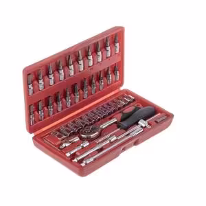 جعبه بکس 46 پارچه درایو 1/4 اینچ جنترد حرفه ای مدل J-10045