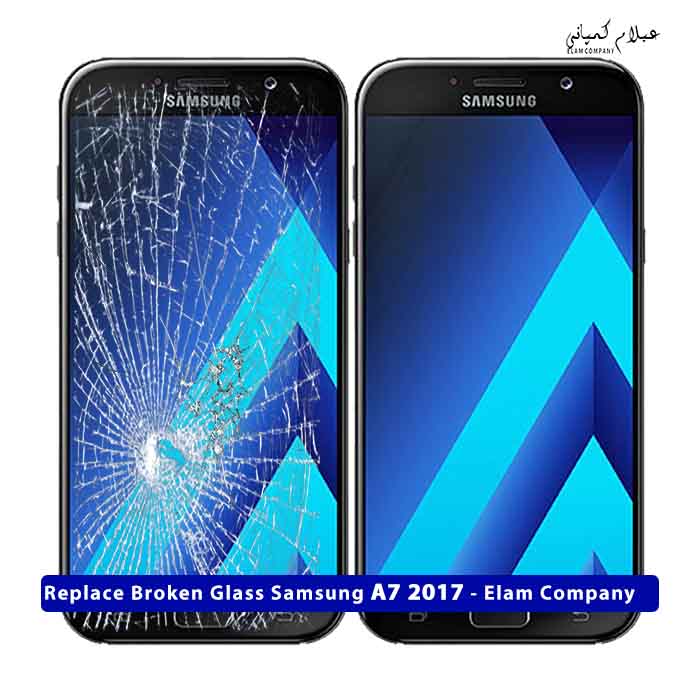 تعویض گلس تاچ ال سی دی سامسونگ A7 2017 – ضمانتی و بدون ریسک
