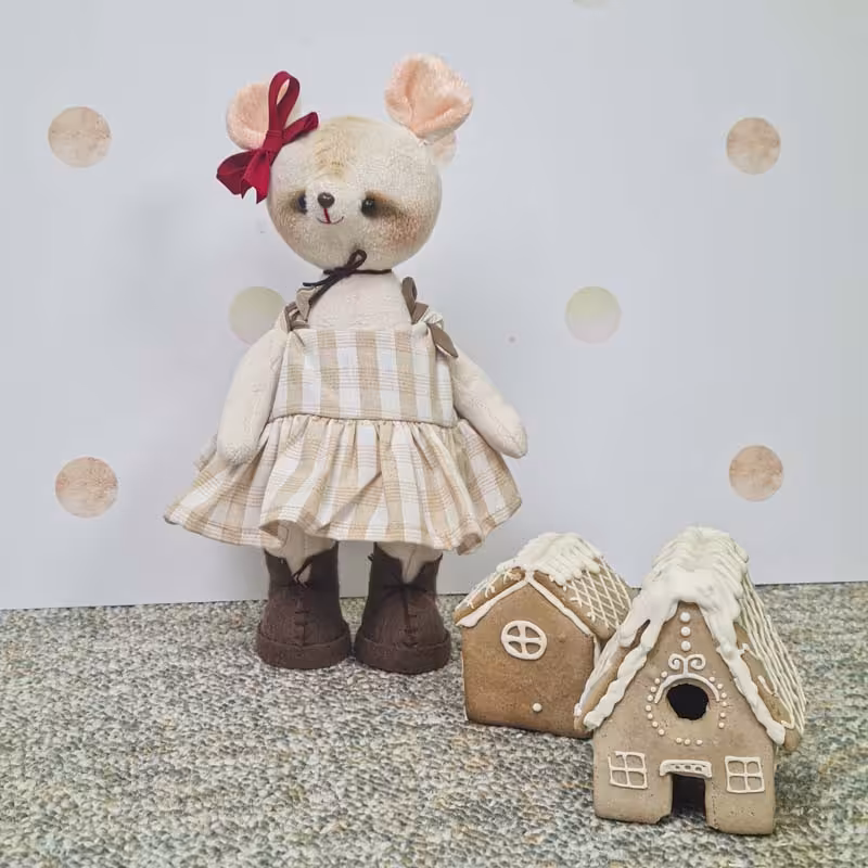 عروسک دست ساز مدل خانم موش کد 6440023