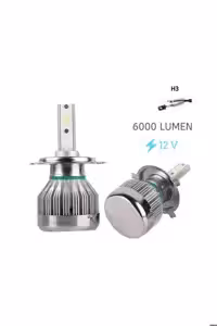 لامپ خودرو LED LIGHT H3 3500LMX2 30W 12V ICE BLUE LAAM701 Space