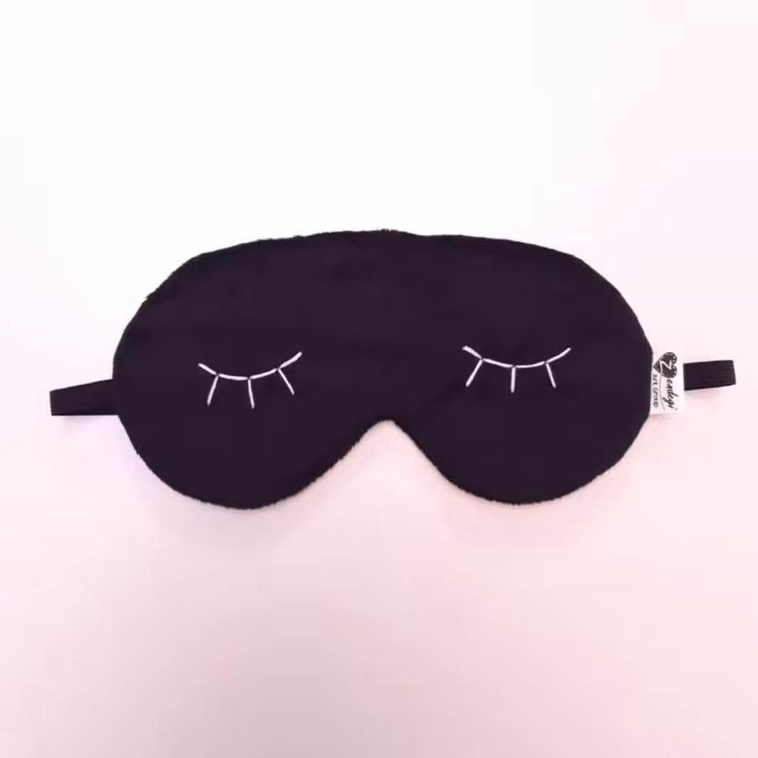 چشمبند خواب طرح مژه ، مشکی 