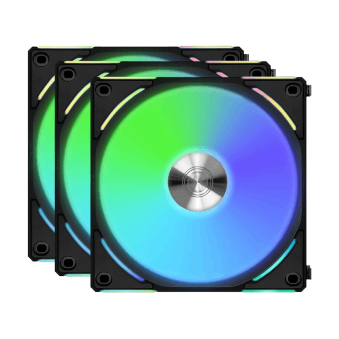 فن کیس لیان لی مدل بسته 3 عددی UNI Fan AL 120 Triple Black