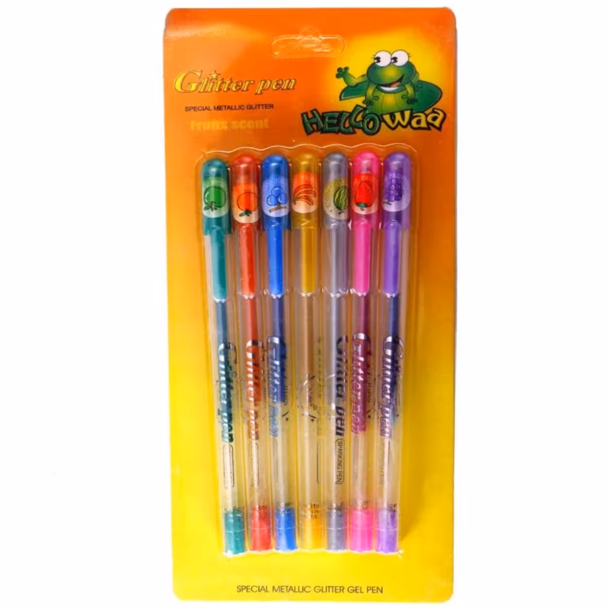 خودکار اکلیلی میوه ای 7 رنگ بسته 14 عددی