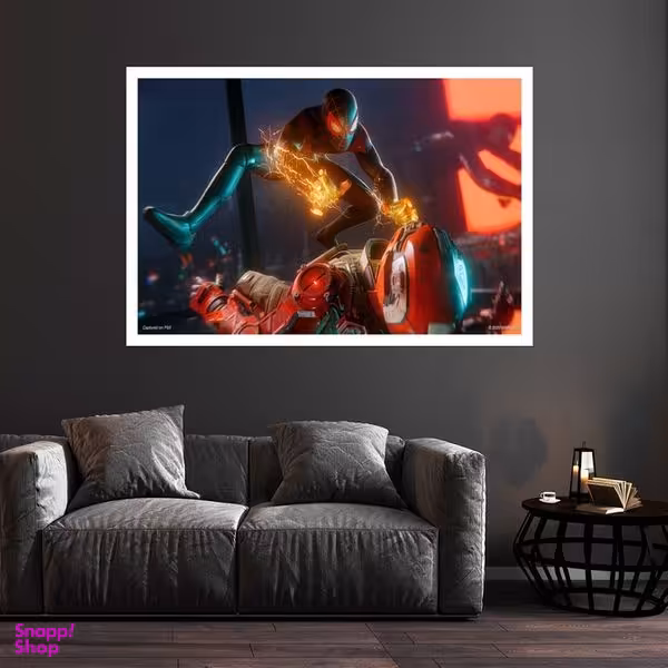 تابلو بکلیت طرح کارتون اسپایدر من مدل قاب شاسی W-s8843