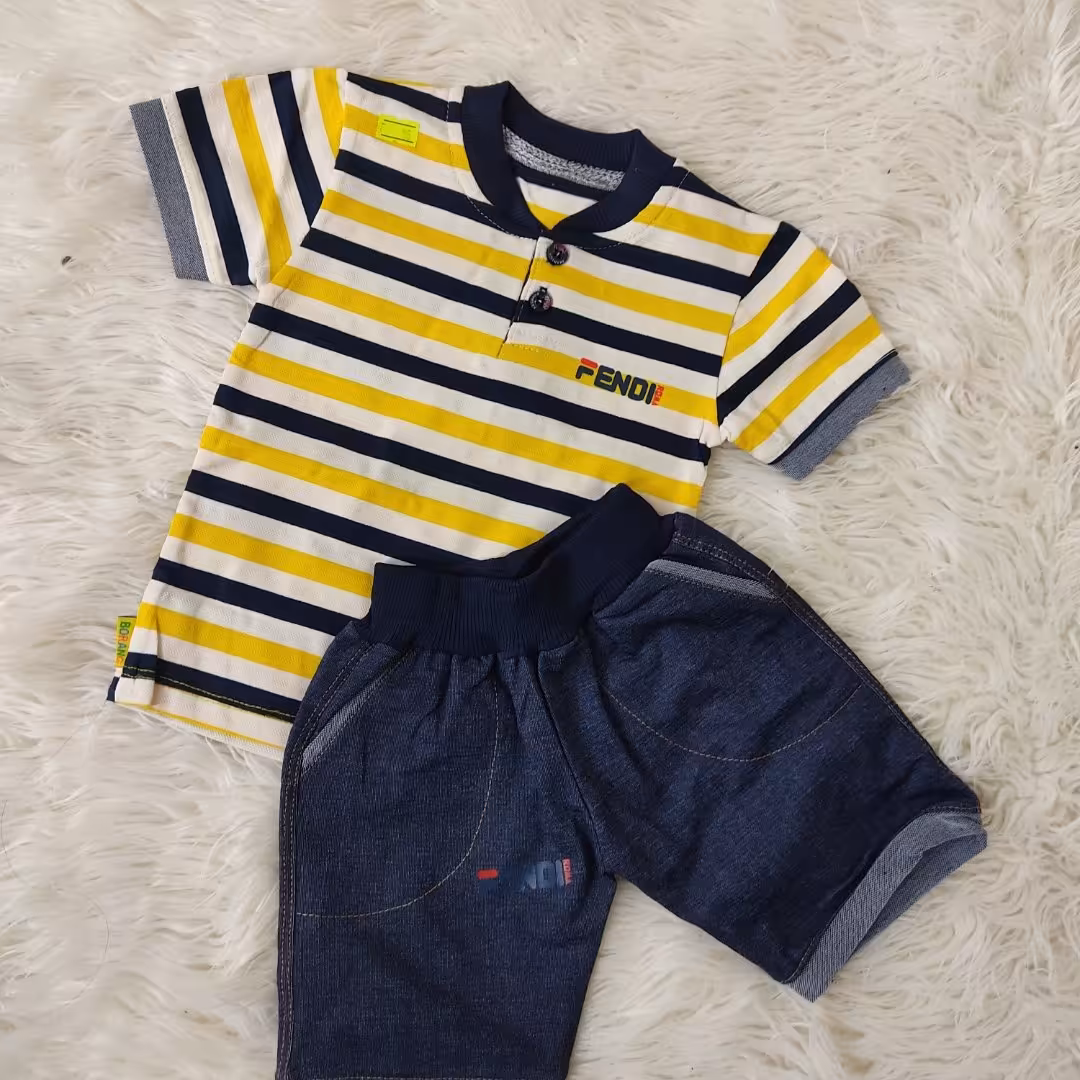 تیشرت شلوارک شیک پسرانه