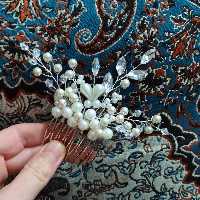 شانه مو مدل آیسان رنگ سفید