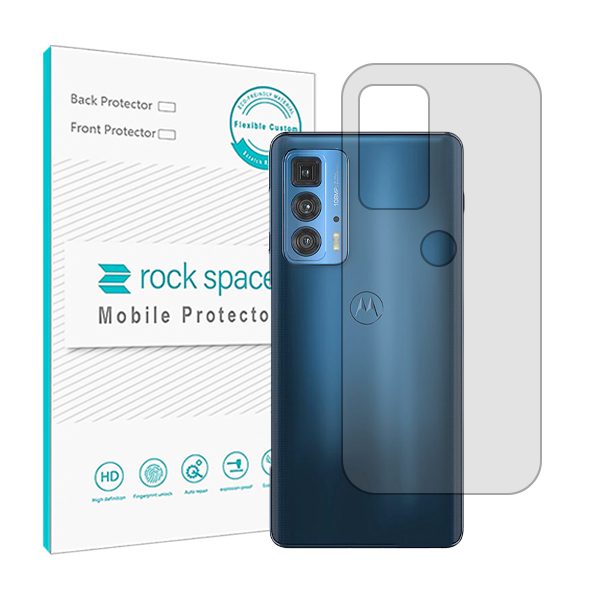 گلس محافظ پشت گوشی موتورولا Edge 20 Pro مدل نانو هیدروژل شفاف برند راک اسپیس کد S