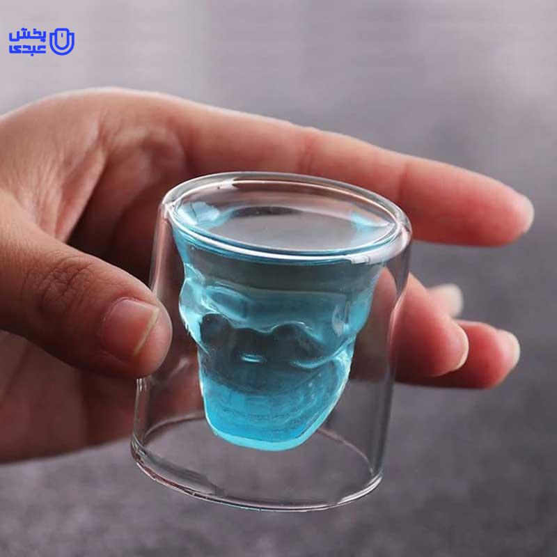 لیوان اسکلت پیرکس دو جداره L60