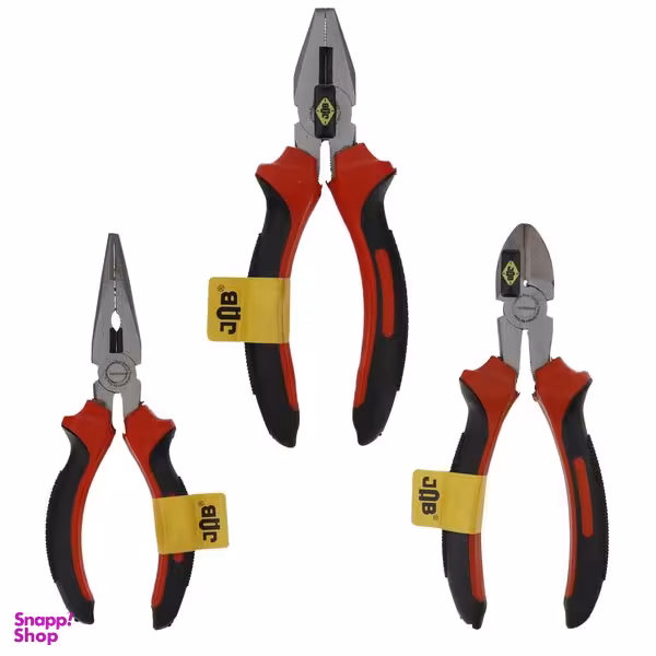 انبر دست و سیم چین و دم باریک جاب مدل JB-600  مجموعه 3 عددی