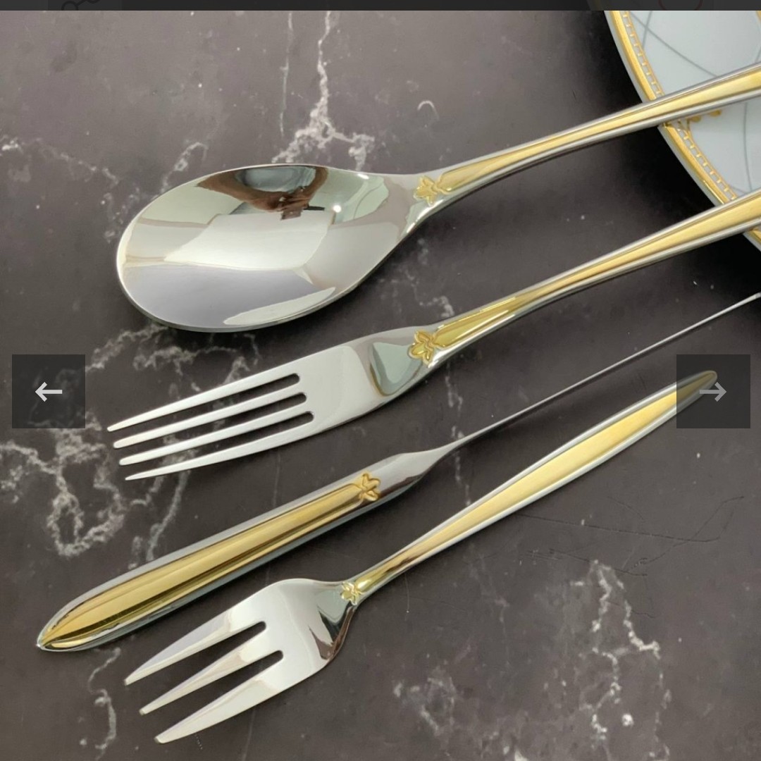 سرویس قاشق و چنگال برند برگامو 44 پارچه.کیفیت خوب..