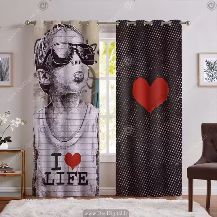 پرده مناسب برای مزون لباس کودک PK-6357