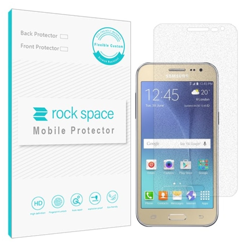 گلس مات نانو و ضد ضربه گوشی سامسونگ J2 برند راک اسپیس

