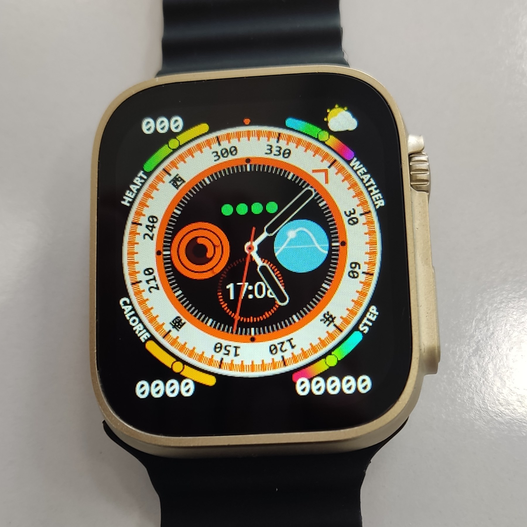 ساعت هوشمند سری هشت TW8 ULTRA بند مشکی