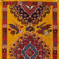 قالیچه دست بافت یلمه ها با رنگ صد در صد گیاهی کد 2