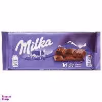 شکلات تخته ای تریپل میلکا وزن 100 گرم