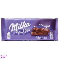 شکلات تخته ای تریپل میلکا وزن 100 گرم