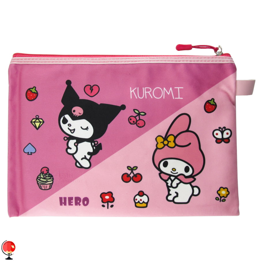 پوشه پارچه ای فانتزی زیپ دار A4 طرح کرومی هیرو