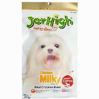 تشویقی سگ جرهای jerhigh مدل MILKY وزن 70 گرم