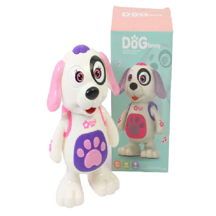 ربات سگ موزیکال و چراغدار اسباب بازی