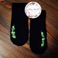 جوراب گلدوزی با دست طرح 122