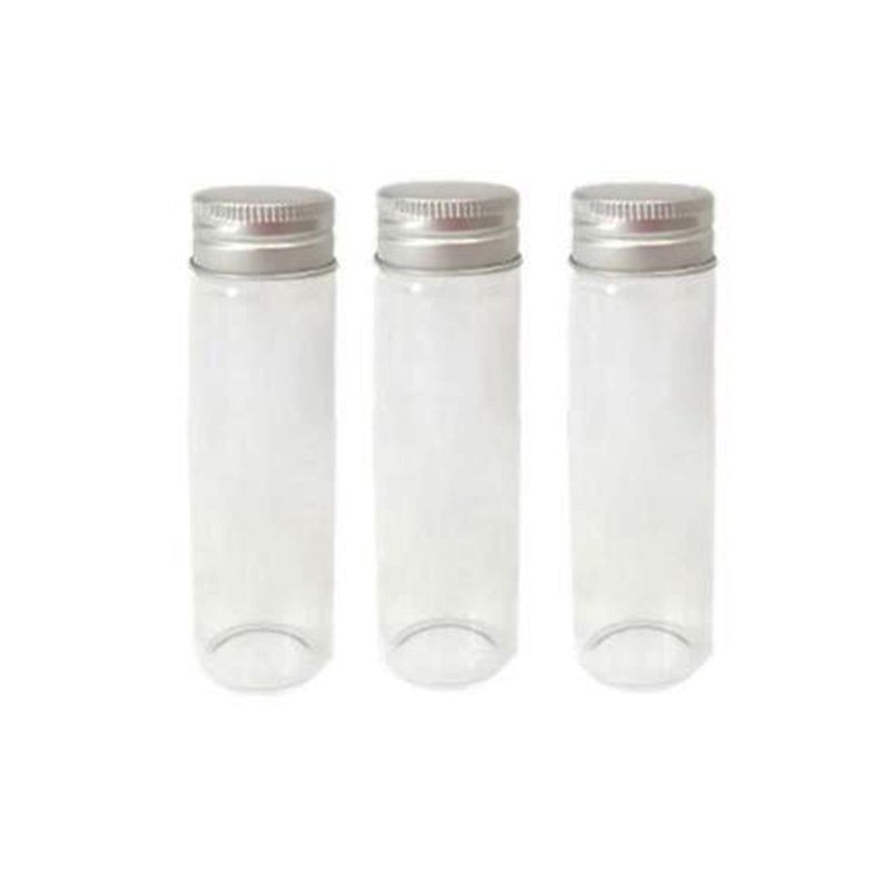 شیشه فانتزی بسته 3 ععدی طول 11 سانت و عرض دو نیم سانت
