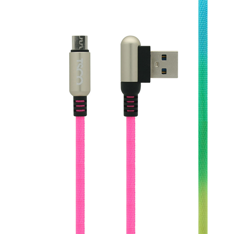 کابل شارژ MicroUSB تسکو TSCO TC A67 رنگین کمانی