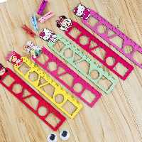 خط کش چویی طرح های فانتزی بسیار زیبا 