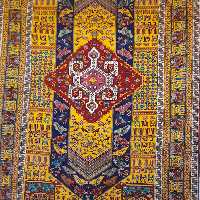 فرش 6 متری دستبافت ،طرح قشقایی اعلا، ارسال رایگان، پشم 