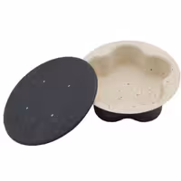 قالب ته چین ( کته پز ) گرانیتی درب دار دو نفره مدل گل 