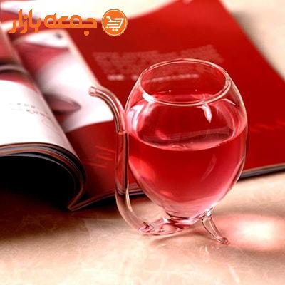 لیوان پیرکس نی دار فانتزی