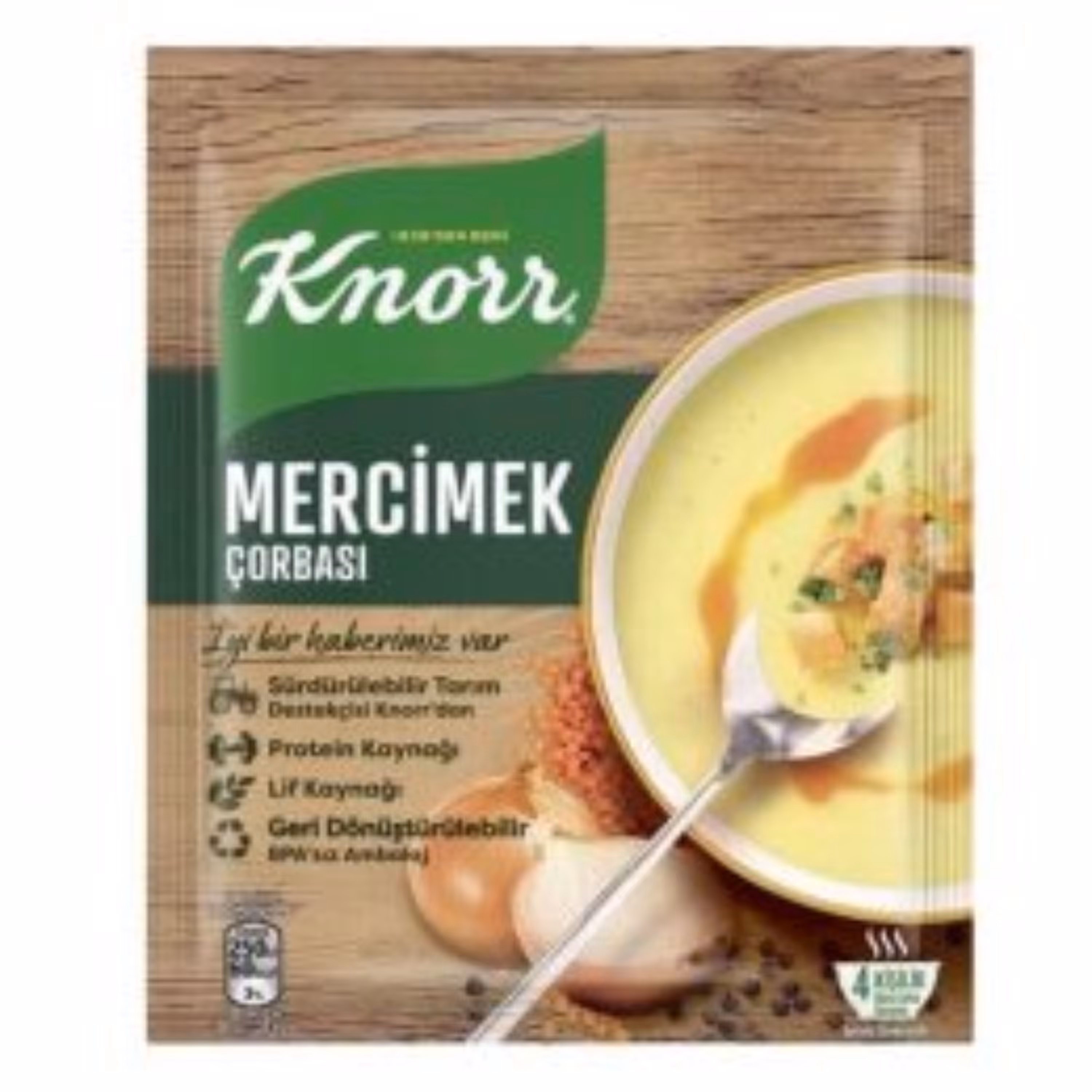 سوپ عدس کنور با پیاز Knorr