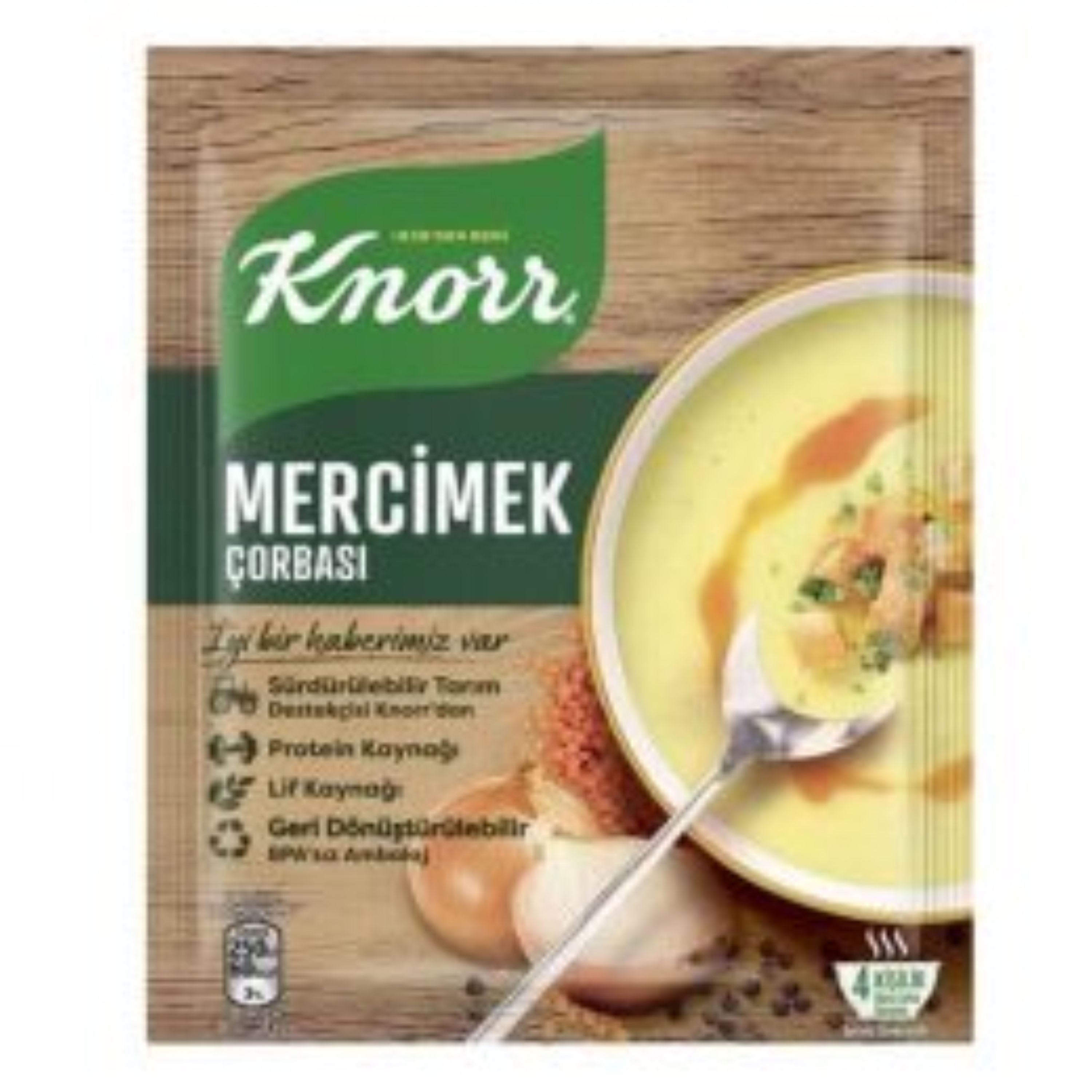 سوپ عدس کنور با پیاز Knorr