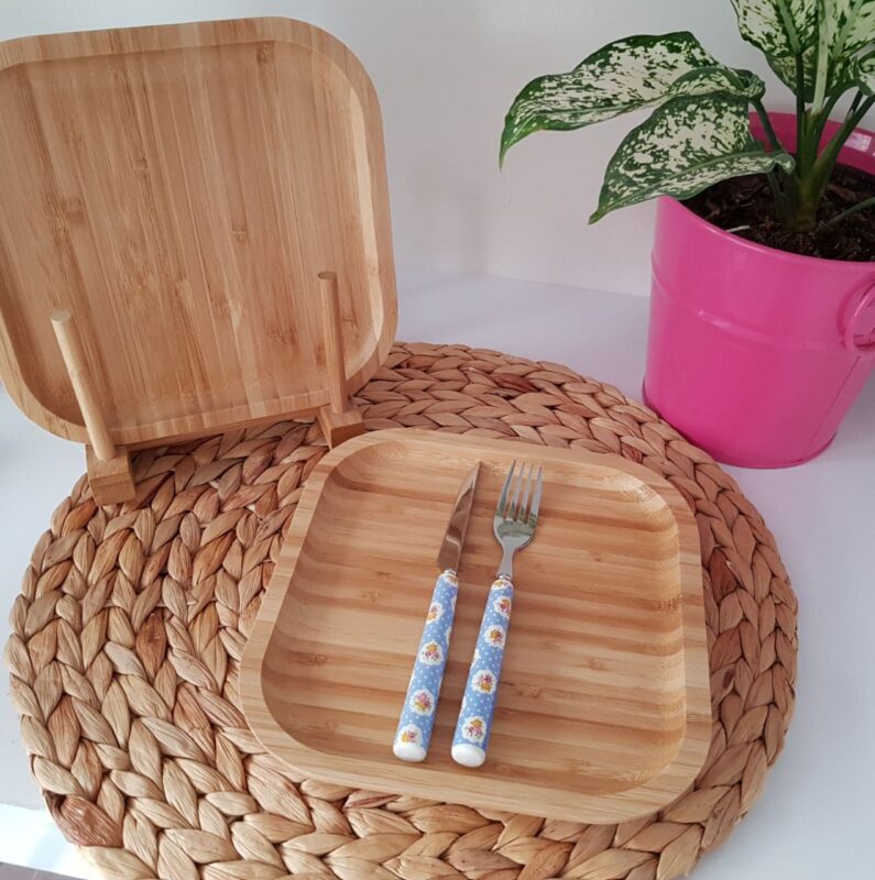 پیش دستی مربعی بامبو