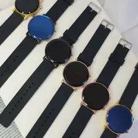 ساعت مچی مردانه و زنانه ال ای دی بند رابر صفحه گرد led