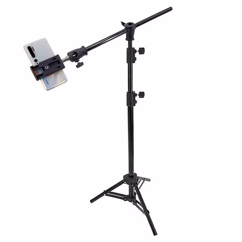 سه پایه دوربین و موبایل فلزی M60 (ارتفاع تا 2 متر)M60 Mobile Tripod