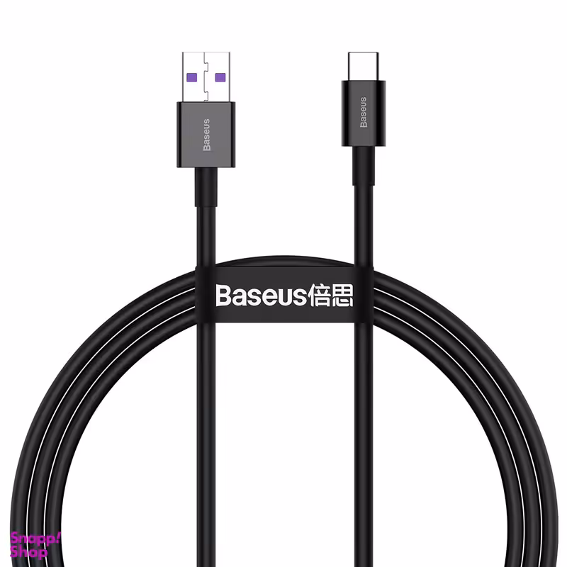 کابل دیتا 66 وات باسئوس Type-C مدل CATYS-01 طول 1 متر