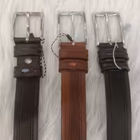 کمربند چرم طبیعی کلاسیک 3/5 سانتی طرح چاپ سوزنی