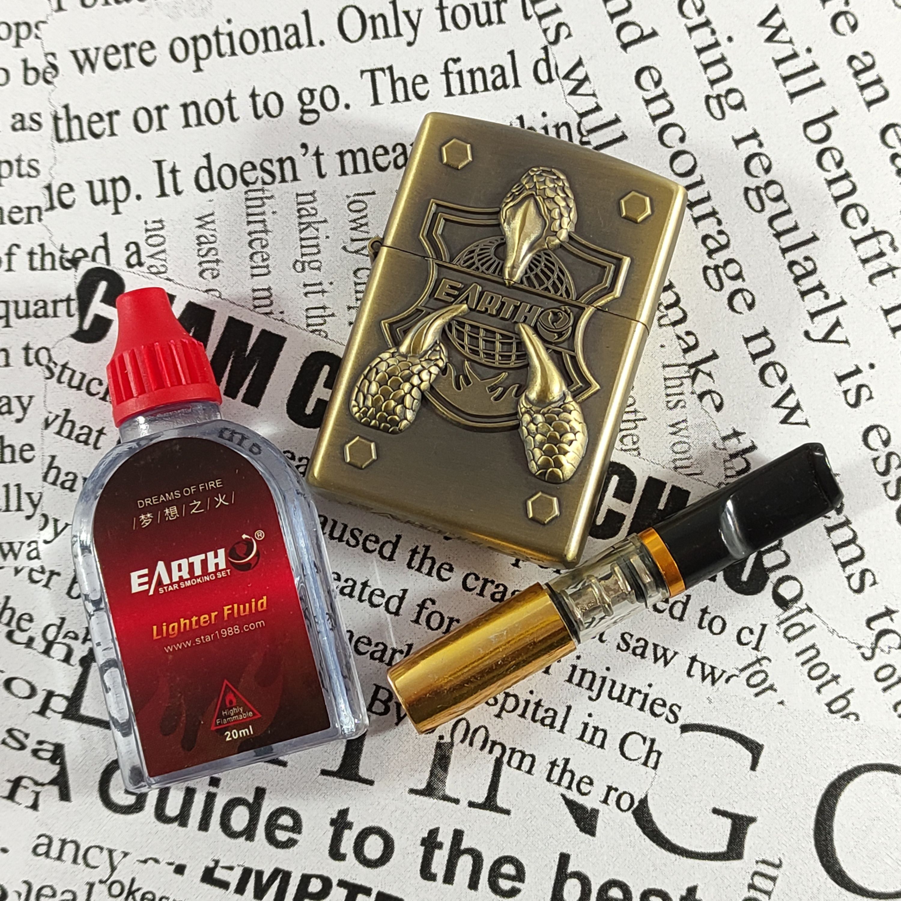 فندک ست بنزینی طرح پنجه عقاب