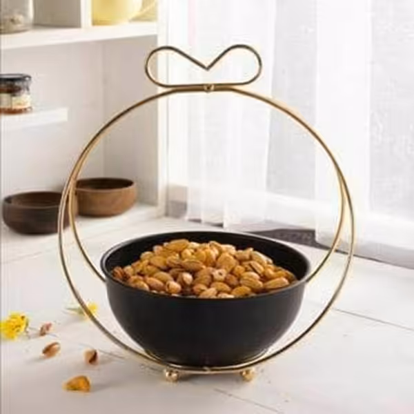 شکلات خوری فلزی طلایی مدل پاپیون