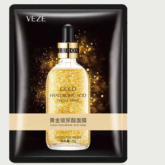 ماسک صورت ورقه ای طلا وزه