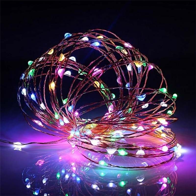 ریسه مفتولی ضد آب 10 متری هفت رنگ با ارسال پست پیشتاز مدل یو اس بی خور USB RGB