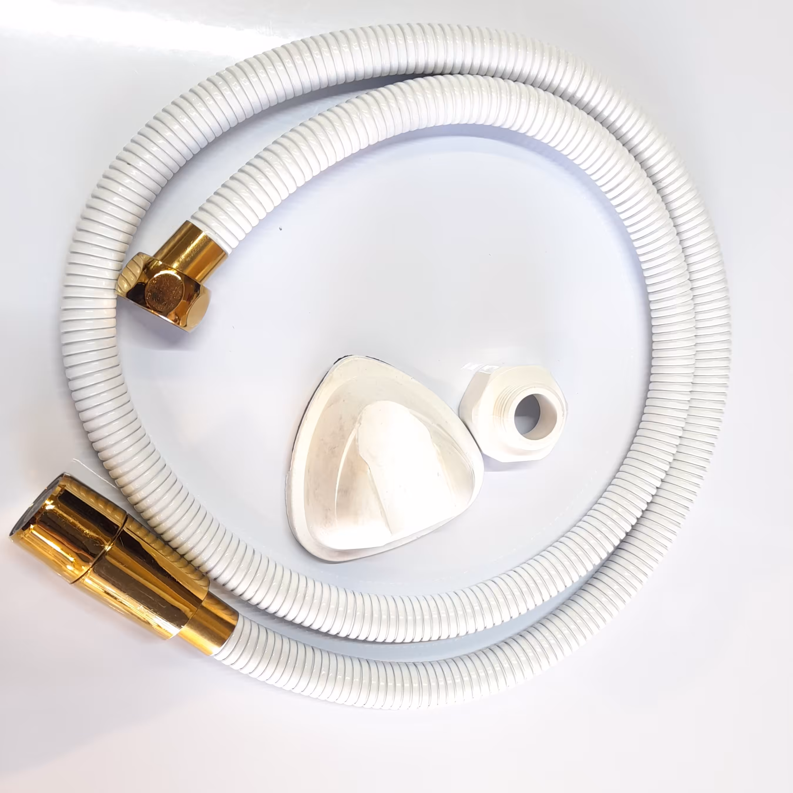 شلنگ توالت  سفیدو طلایی