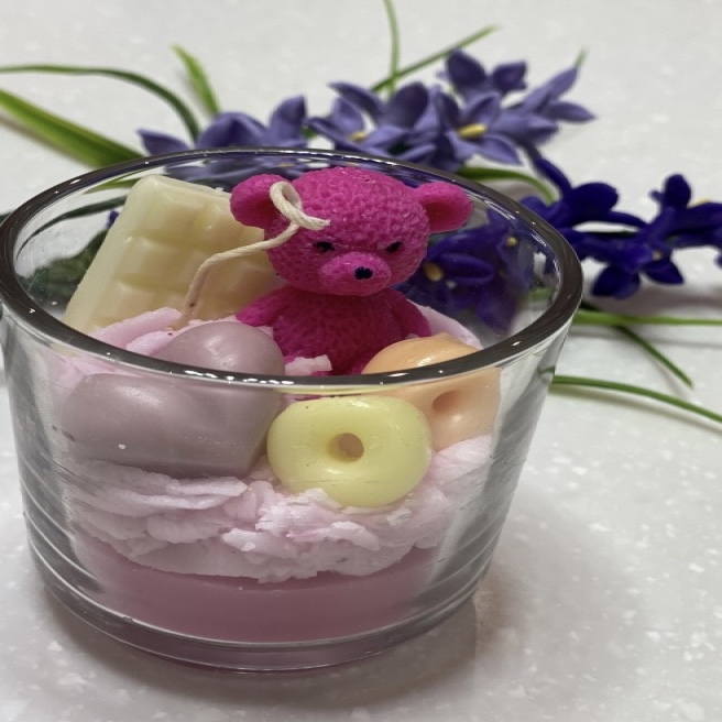 شمع لیوانی خرس تدی