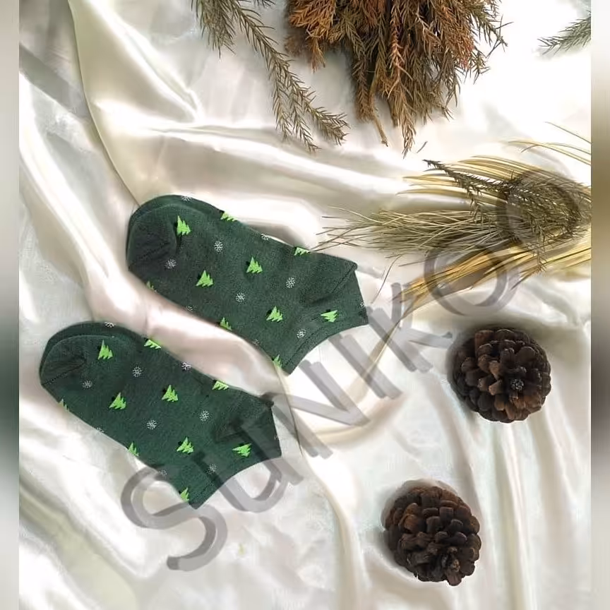 جوراب مچی طرح کاج برای سایز34 تا43 وزن جورا8 گرم