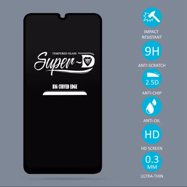 گلس super D  مدل A20/A30/A30s/A50/A50s/A31