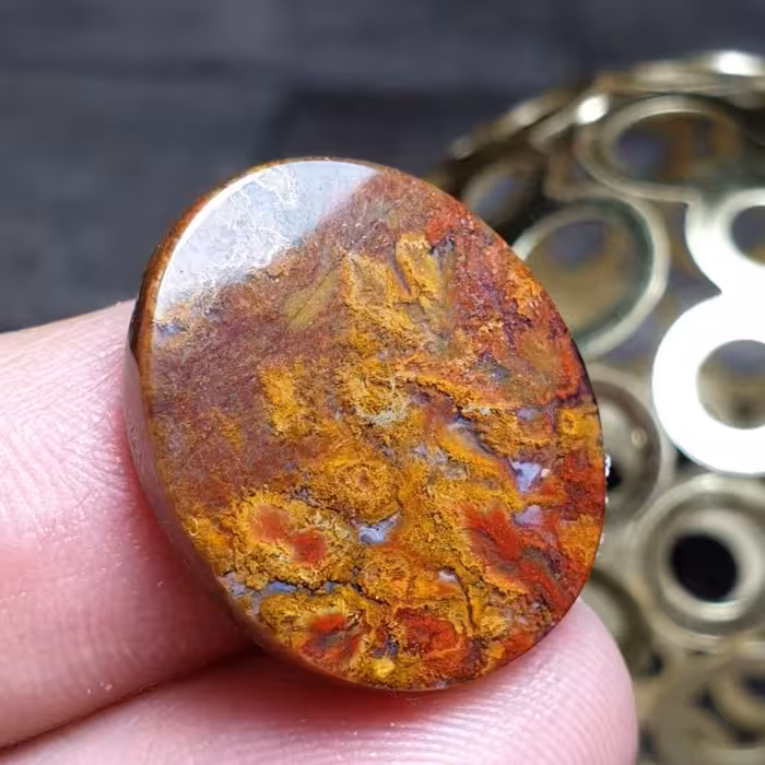  نگین فوق العاده زیبای سنگ عقیق شجر پاییزی صد درصد طبیعی خراسانی اصل معدنی
کد  26937
