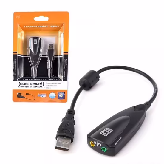 کارت صدا 7.1 کاناله USB اکسترنال


