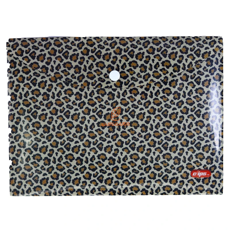 پوشه دکمه دار A5 طرح پلنگی 152 کلیپس