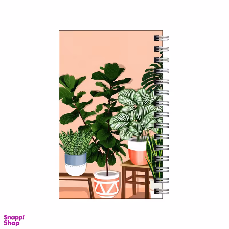دفترچه یادداشت ۶۰ برگ مدل To Do List طرح گلدان های خانه کد 9303684