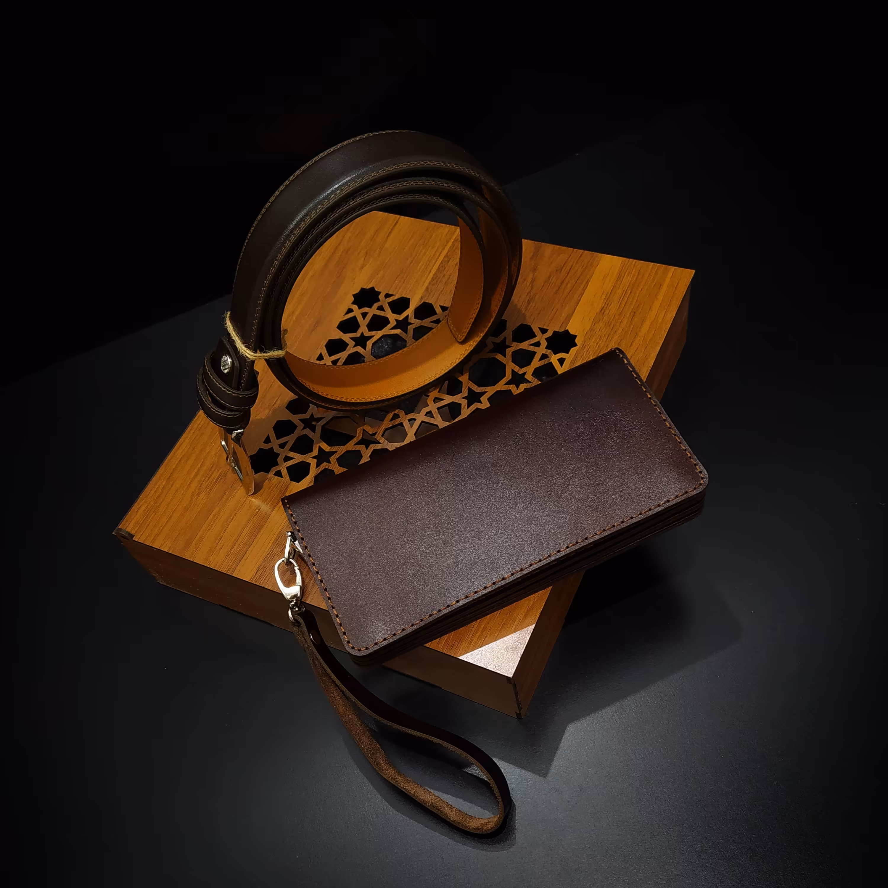 ست کیف مدارک و کمربند و جاکلیدی 